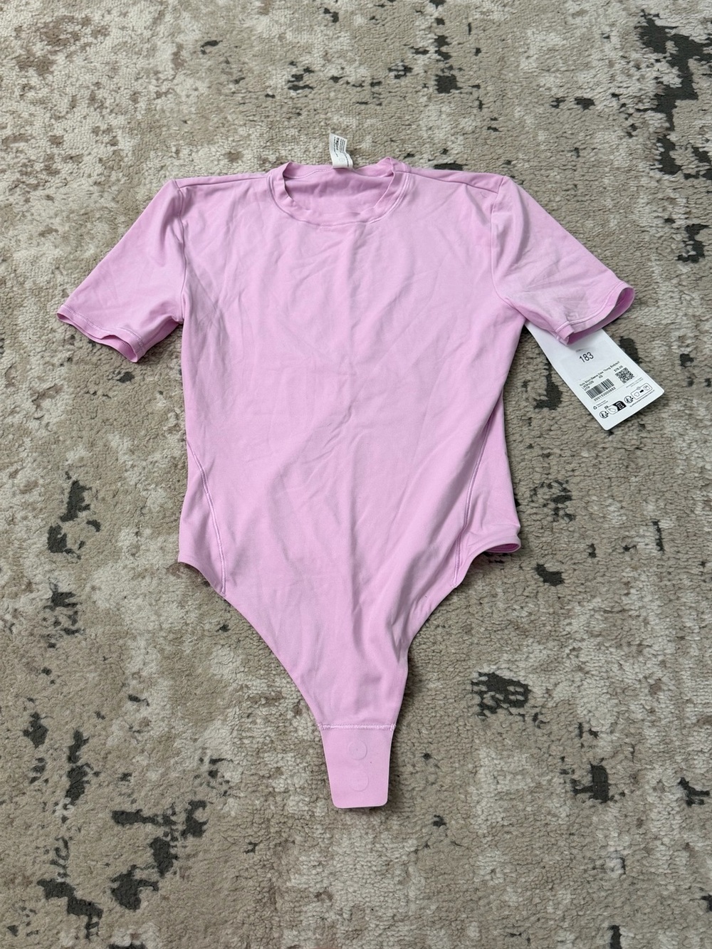 Lululemon Wundermost Ultra-Soft Nulu Short-Sleeve Crew Thong Bodysuit XS